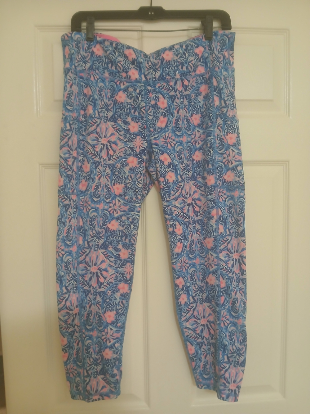 Lilly Pulitzer Blue & Pink Allover Print Womens Leggings